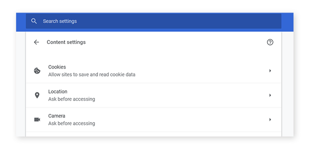 Content Settings